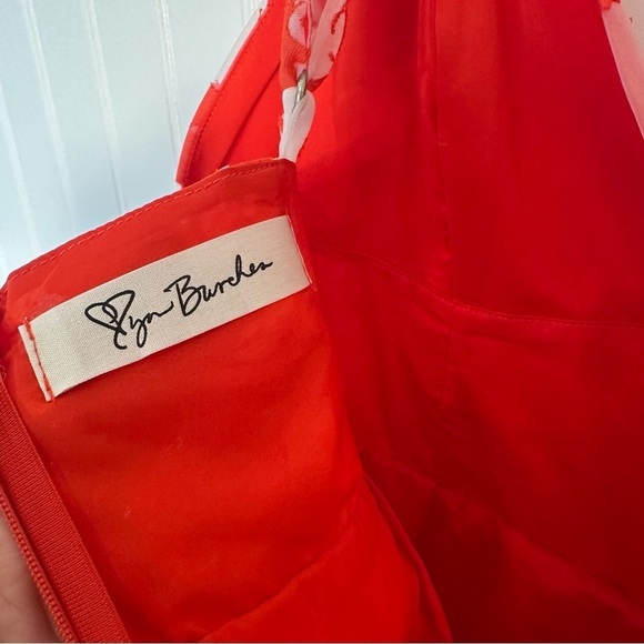 NWT Lizard Thicket Red Floral Layered Hem Mini Dress Size Medium - Picture 9 of 12